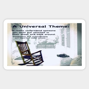 Universal theme example Sticker